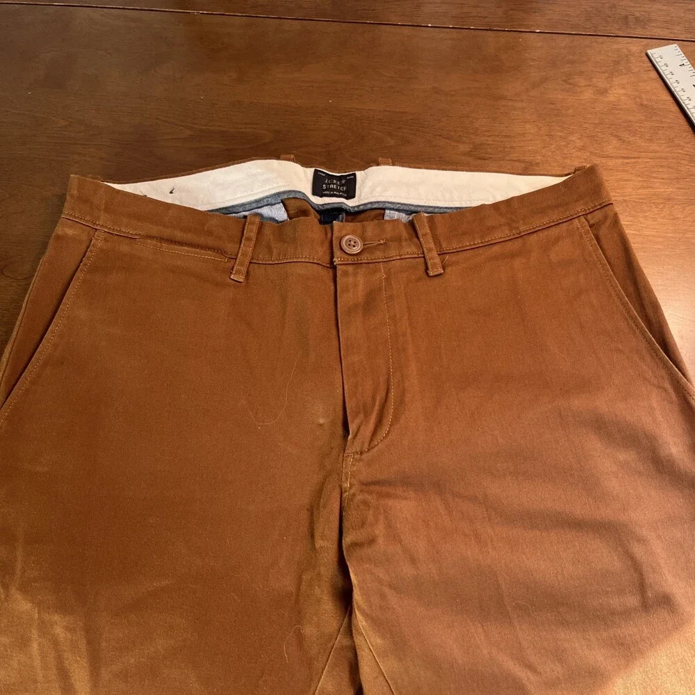 J. Crew Stretch Flat Front Chinos 31 31X32